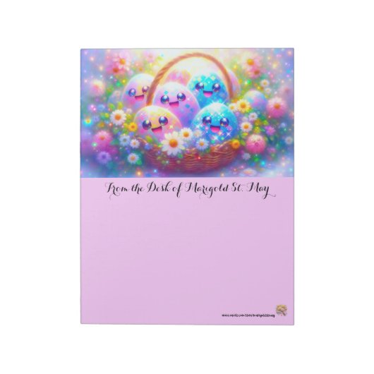 Easter Basket Dreams Notizblock (Rotiert)