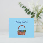 Easter Basket Postcard Postkarte (Stehend Vorderseite)