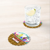 Easter Basket Yellow Blue Chick Egg Rabbit Untersetzer (Vor Ort)