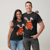 Easter Basketball  Bunny Ears Ball Cute Rabbit Spo T-Shirt (Unisex)