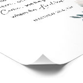 Easter Bible Verse Wall Art Matthew 28:6 Floral Fotodruck (Ecke)