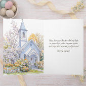 Easter Blessing Watercolor Spring Church Floral Karte