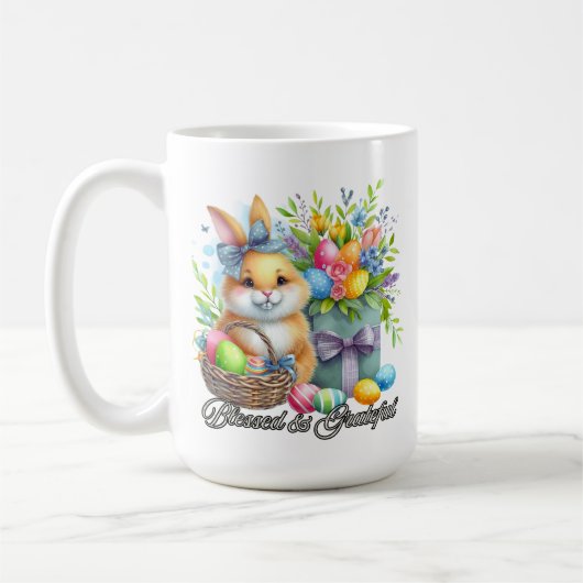 Easter Blessings- Blessed & Grateful Coffee Mug Kaffeetasse (Links)