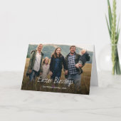 Easter Blessings Christian Family Photo Modern Karte (Vorderseite)