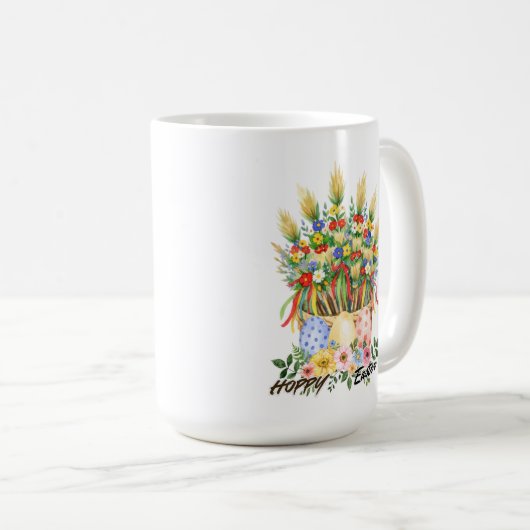 Easter Blessings-Hoppy Easter Coffee Mug Kaffeetasse (VorderseiteRechts)