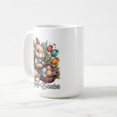 Easter Blessings-Hoppy Easter Coffee Mug Kaffeetasse (Vorderseite Links)