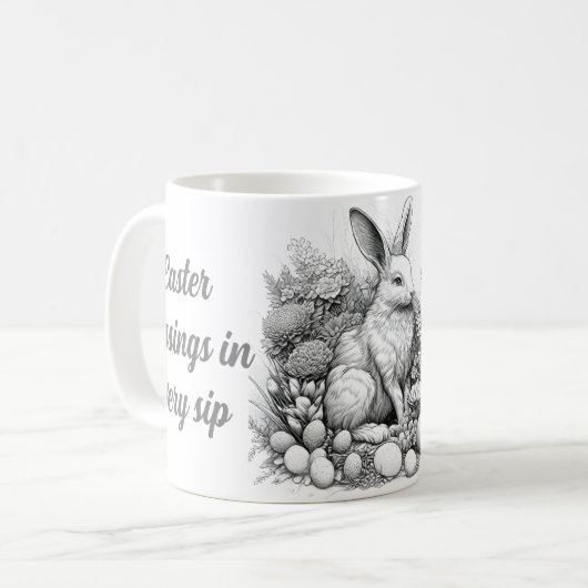 Easter blessings in every sip kaffeetasse (Vorderseite Links)