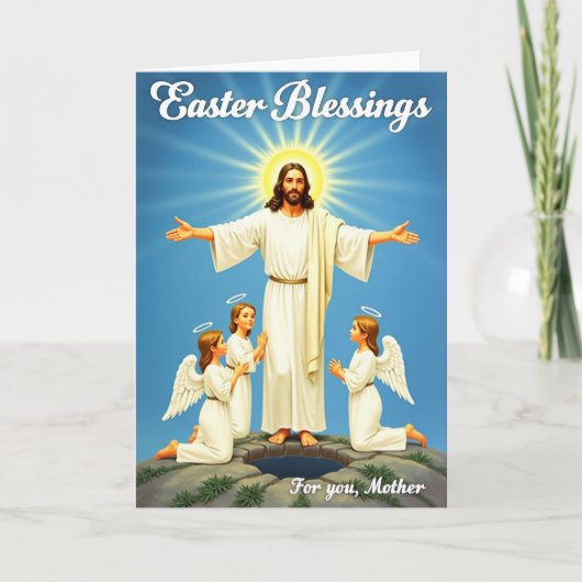 Easter Blessings Mother Card Karte (Vorderseite)
