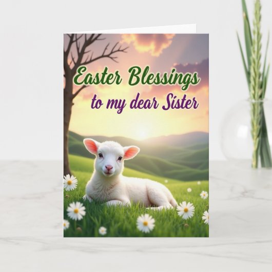 Easter Blessings Sister Card Karte (Vorderseite)