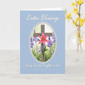 Easter Blessings Son And Law Card Karte (Gelbe Blume)