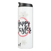 Easter Blue Bunny Personalized Thermal Tumbler Thermosbecher (Nach rechts gedreht)