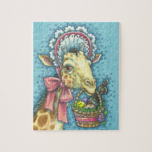 EASTER BONNET GIRAFFE PUZZLE (Vertikal)