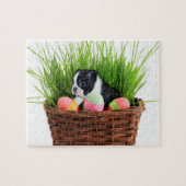 Easter Boston Terrier Hund Puzzle (Horizontal)