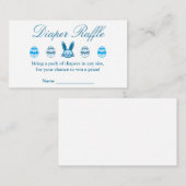 Easter Boy Baby Shower Diaper Raffle Begleitkarte (Vorne/Hinten)