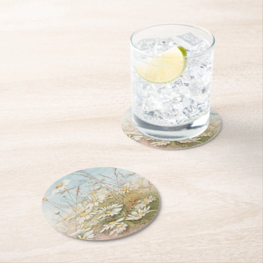 "Easter Brings the Budding Spring"  Runder Pappuntersetzer (Vor Ort)