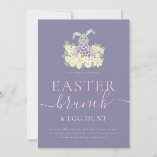 Easter Brunch and Egg Hunt Einladung (Vorderseite)