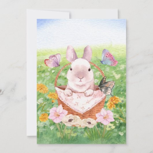 Easter Brunch Bunny  Einladung (Rückseite)