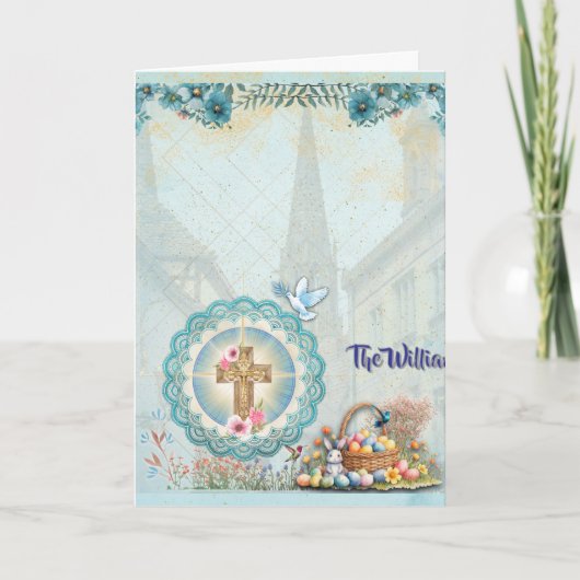 - Easter Brunch & Egg Hunt Card – Personalized Karte (Vorderseite)