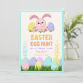 Easter Brunch & Egg Hunt Invitation | Wildflower  Einladung (Stehend Vorderseite)