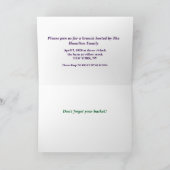 Easter Brunch & Egg Hunt Spring Meadow Bunny Einladung (Innenseite)