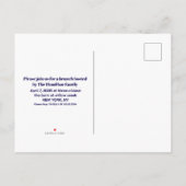 Easter Brunch & Egg Hunt Spring Meadow Bunny Einladungspostkarte (Rückseite)