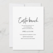 Easter Brunch Invitation | Modern Elegant Spring  Einladung (Vorderseite)