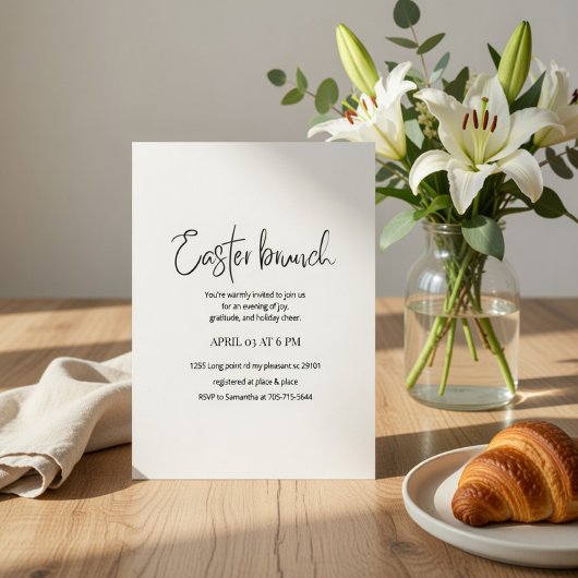 Easter Brunch Invitation | Modern Elegant Spring  Einladung