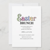 Easter Brunch Invitation | Modern Elegant Spring  Einladung (Vorderseite)