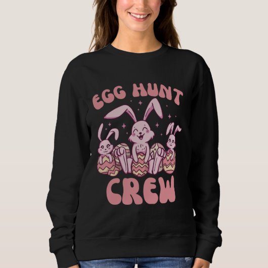 Easter Bunnies Egg Hunt Crew  Cute for Boys Girls  Sweatshirt (Vorderseite)
