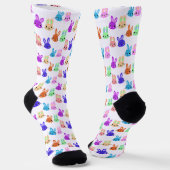 Easter Bunnies Pattern Socken (Gewinkelt)