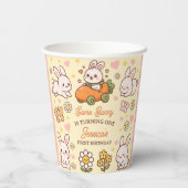 Easter Bunnies Whimsical Kids' Birthday Party  Pappbecher (Rückseite)