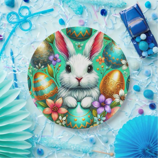 EASTER BUNNY 3D ~ Alkoholtinten ~ Papierplatte Pappteller (Party)