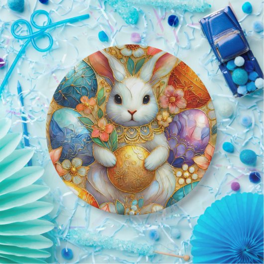 EASTER BUNNY 3D ~ Alkoholtinten ~ Papierplatte Pappteller (Party)