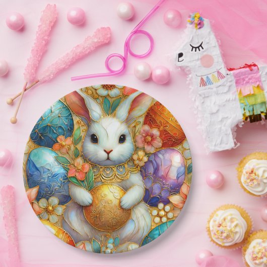 EASTER BUNNY 3D ~ Alkoholtinten ~ Papierplatte Pappteller (Party)
