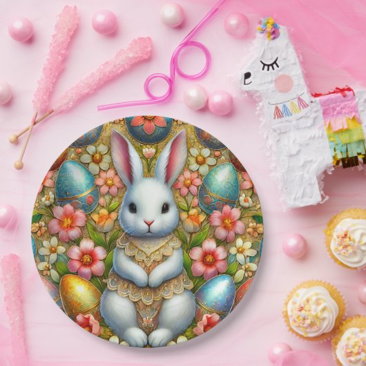 EASTER BUNNY 3D ~ Alkoholtinten ~ Papierplatte Pappteller (Party)