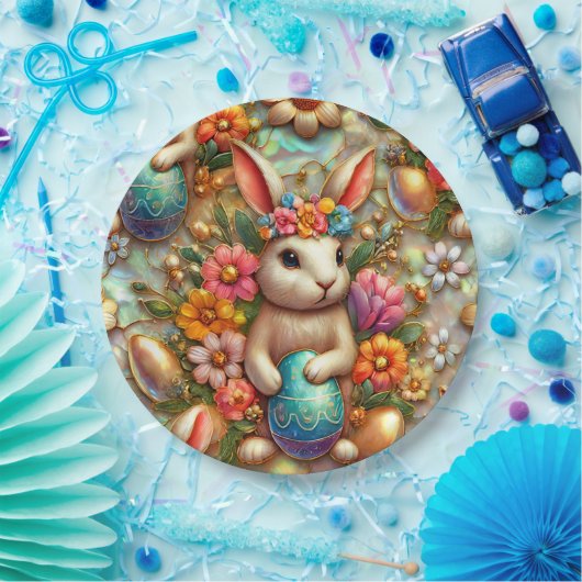 EASTER BUNNY 3D ~ Alkoholtinten ~ Papierplatte Pappteller (Party)