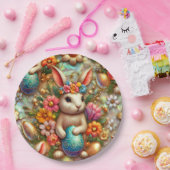 EASTER BUNNY 3D ~ Alkoholtinten ~ Papierplatte Pappteller (Party)