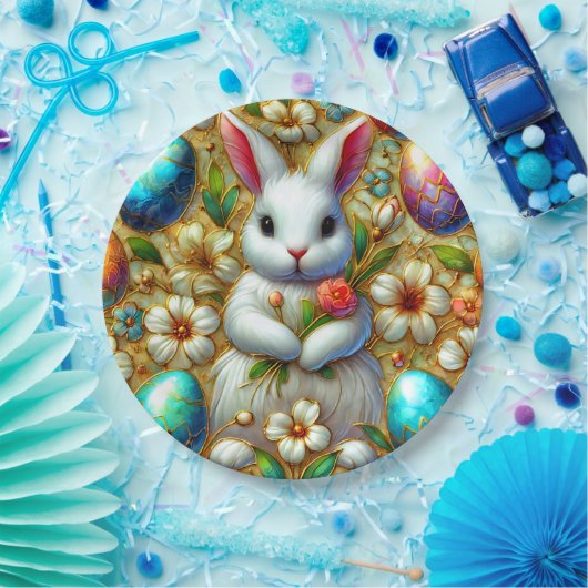 EASTER BUNNY 3D ~ Alkoholtinten ~ Papierplatte Pappteller (Party)