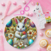 EASTER BUNNY 3D ~ Alkoholtinten ~ Papierplatte Pappteller (Party)