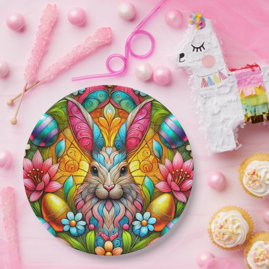 EASTER BUNNY 3D ~ Alkoholtinten ~ Papierplatte Pappteller (Party)