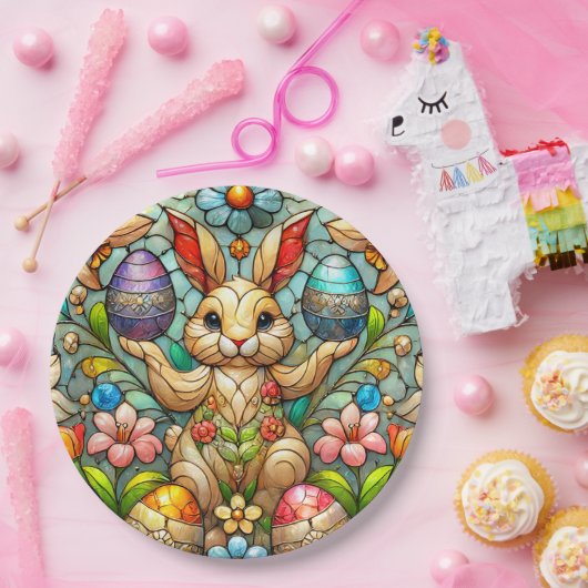 EASTER BUNNY 3D ~ Alkoholtinten ~ Papierplatte Pappteller (Party)