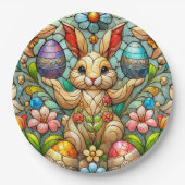EASTER BUNNY 3D ~ Alkoholtinten ~ Papierplatte Pappteller (Vorderseite)