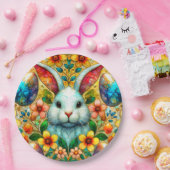 EASTER BUNNY 3D ~ Alkoholtinten ~ Papierplatte Pappteller (Party)