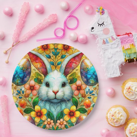 EASTER BUNNY 3D ~ Alkoholtinten ~ Papierplatte Pappteller (Party)