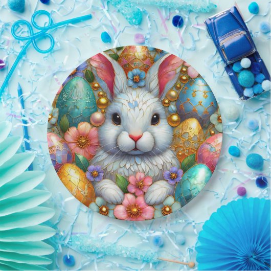 EASTER BUNNY 3D ~ Alkoholtinten ~ Papierplatte Pappteller (Party)
