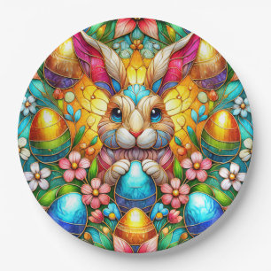 EASTER BUNNY 3D ~ mehrfarbig ~ Pappteller