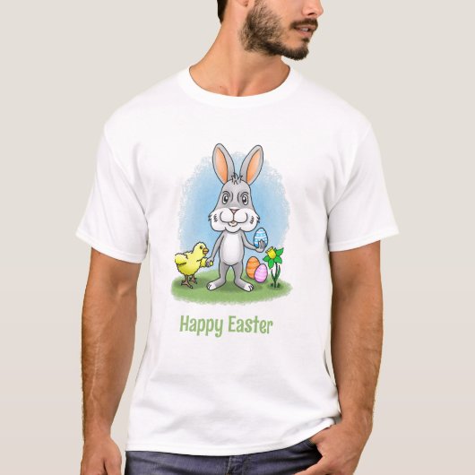 Easter bunny and the Chicken T-Shirt (Vorderseite)