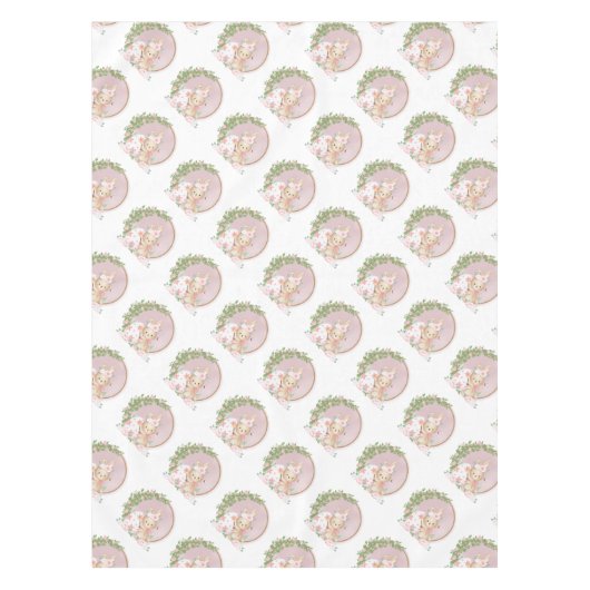 Easter Bunny at Garde Tablecloth Tischdecke (Vorderseite)