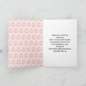 Easter Bunny Baby Shower Dankeskarte (Innenseite)
