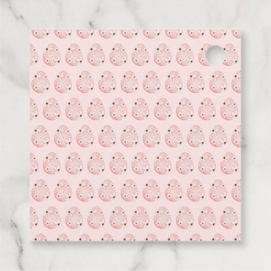 Easter Bunny Baby Shower Geschenkanhänger (Rückseite)